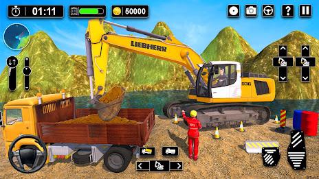 Heavy Sand Excavator 3D Sim Ảnh chụp màn hình 0