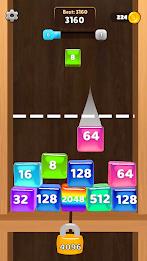 Jelly Cubes 2048: Puzzle Game Tangkapan skrin 1