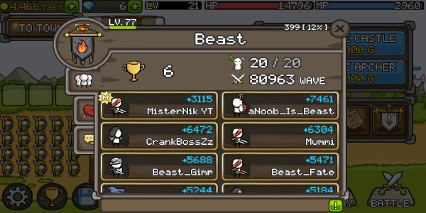 Grow Castle - Tower Defense Capture d'écran 1