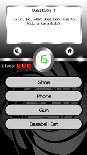 James Bond: Ultimate Fan Quiz Ảnh chụp màn hình 1