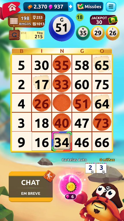 Bingo Bloon - Free Game - 75 Ball Bingo 螢幕截圖 1