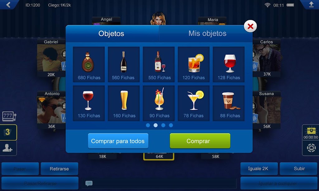 Poker Latino HD Captura de pantalla 1