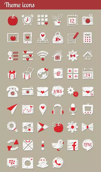Schermata Heart Apple Theme +HOME 2