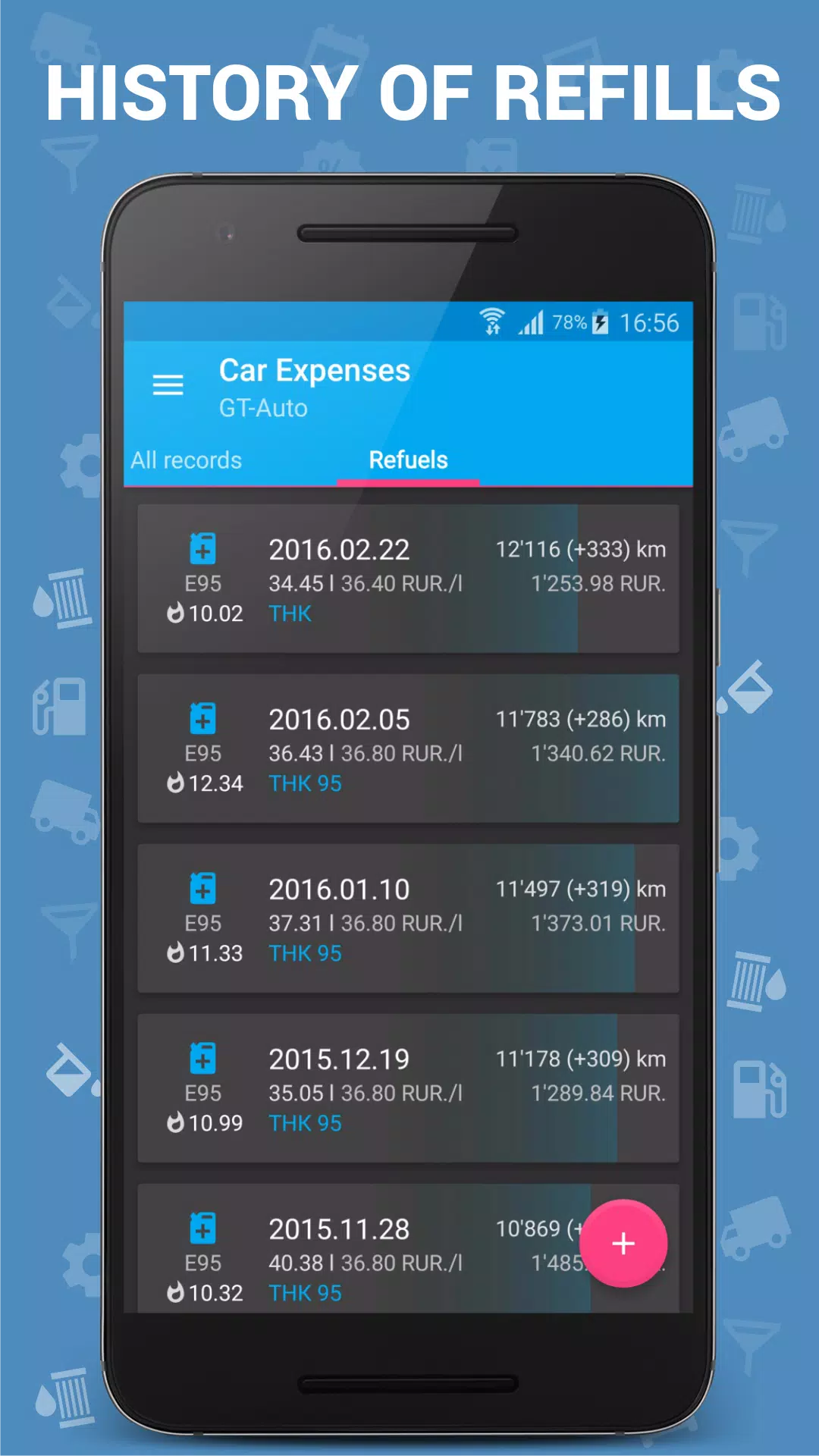 Car Expenses Manager Schermafbeelding 2