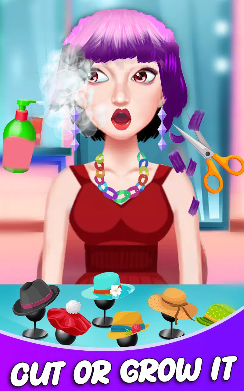 Fashion Girls Hair Salon Games ဖန်သားပြင်ဓာတ်ပုံ 2