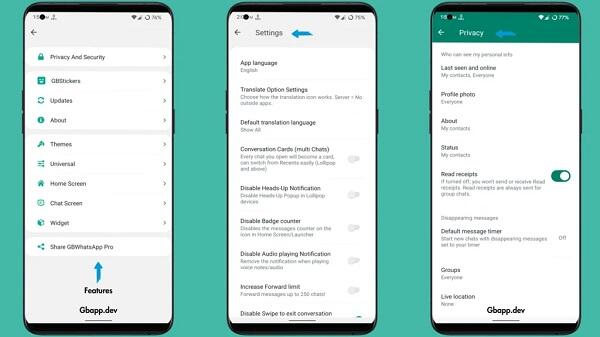 GBWhatsApp Pro v17.77 Capture d'écran 2