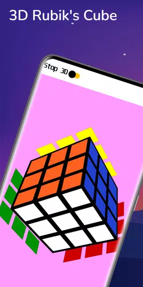 Rubik's Cube Solver - 3D Cube Screenshot 1