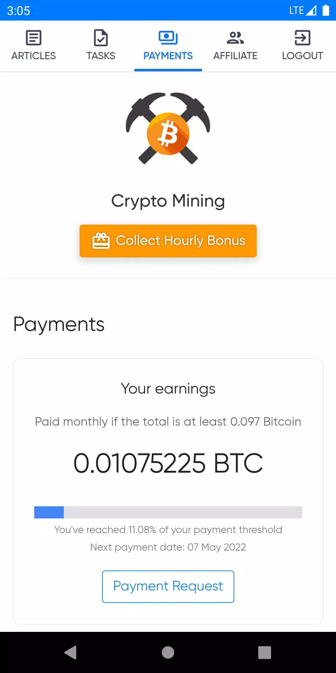Crypto Mining Schermafbeelding 2