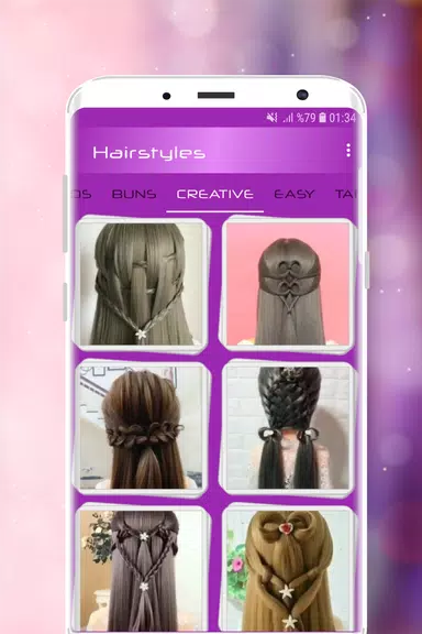 Hairstyles Step by Step Videos 스크린샷 1