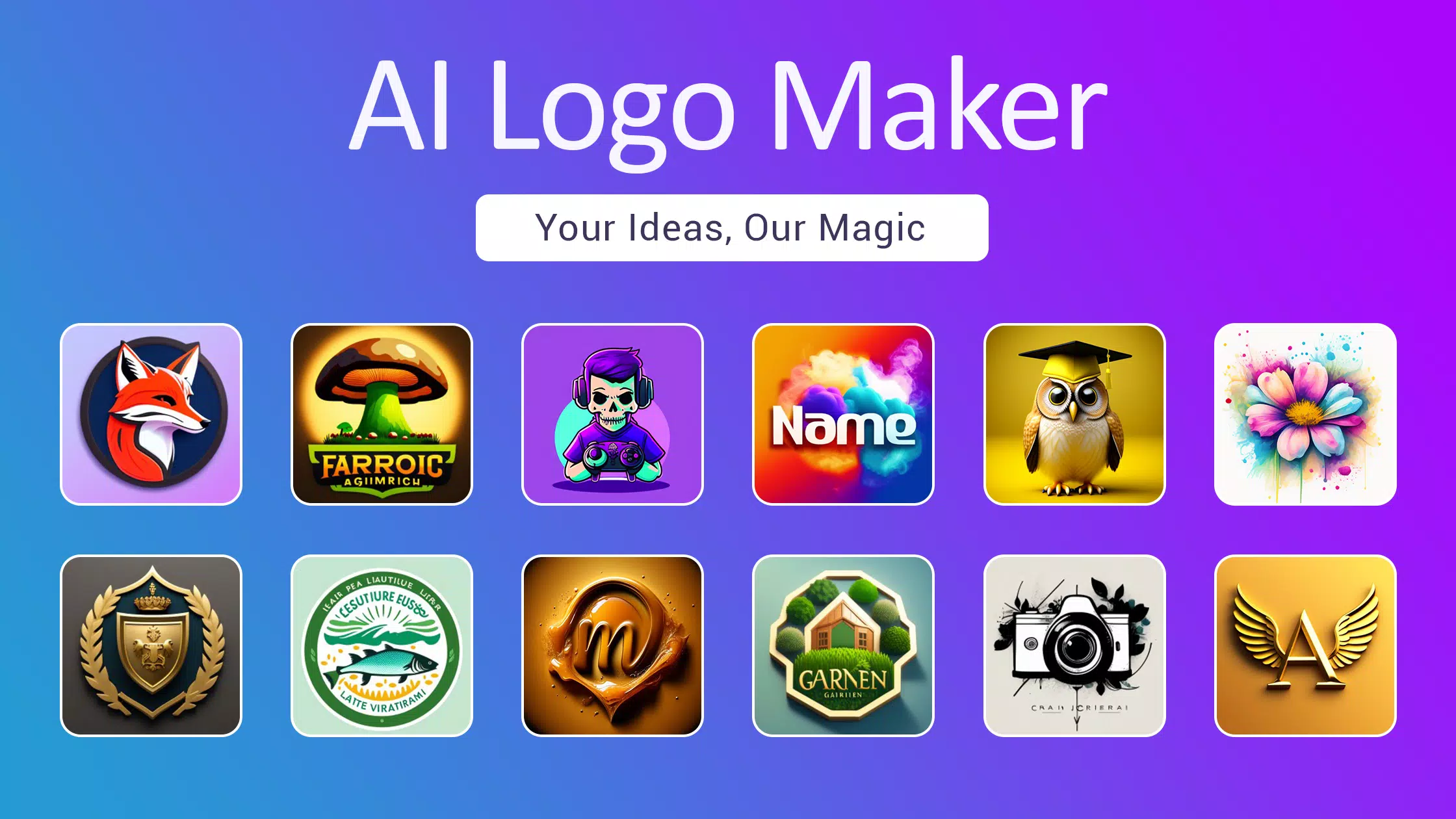 Logo maker AI Logo generator Schermafbeelding 0