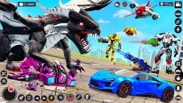 Bee Robot Car Transform Games Schermafbeelding 1