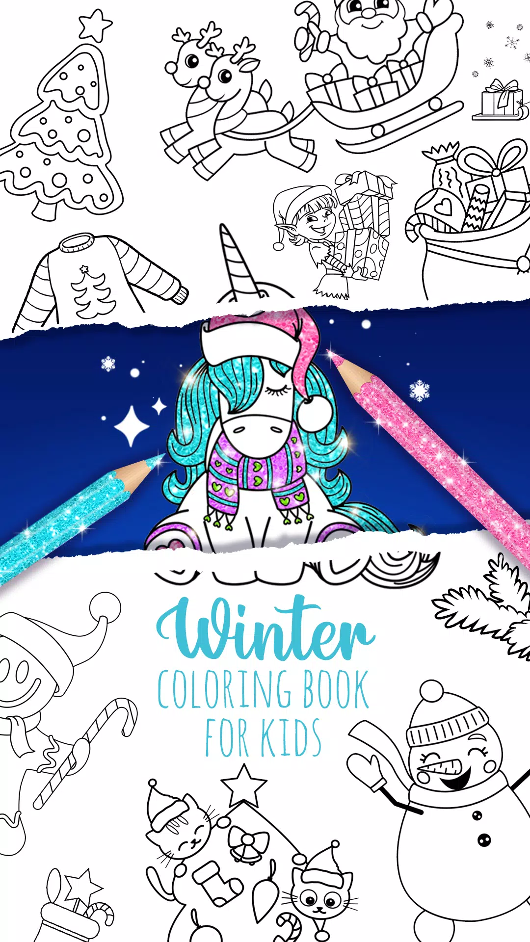 Christmas kids coloring Ảnh chụp màn hình 0