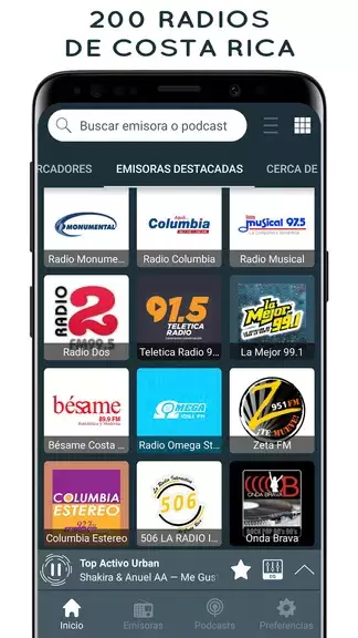 Schermata Radios de Costa Rica Online 0