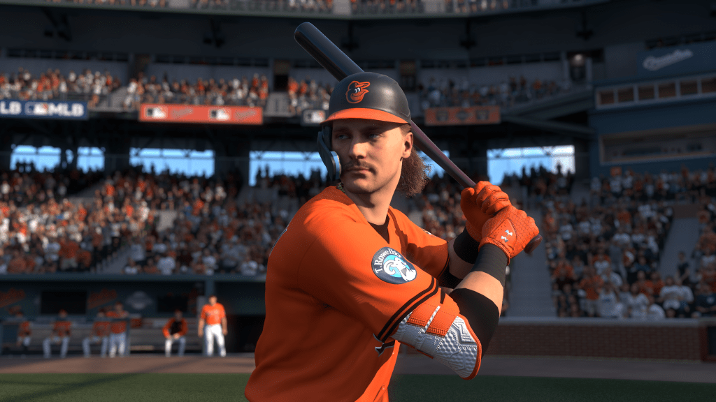 Gunnar Henderson in MLB de show 25 als onderdeel van een artikel over een trofee -gids.