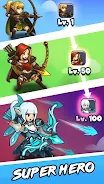 Schermata Merge Hero:Tower Defense Game 0