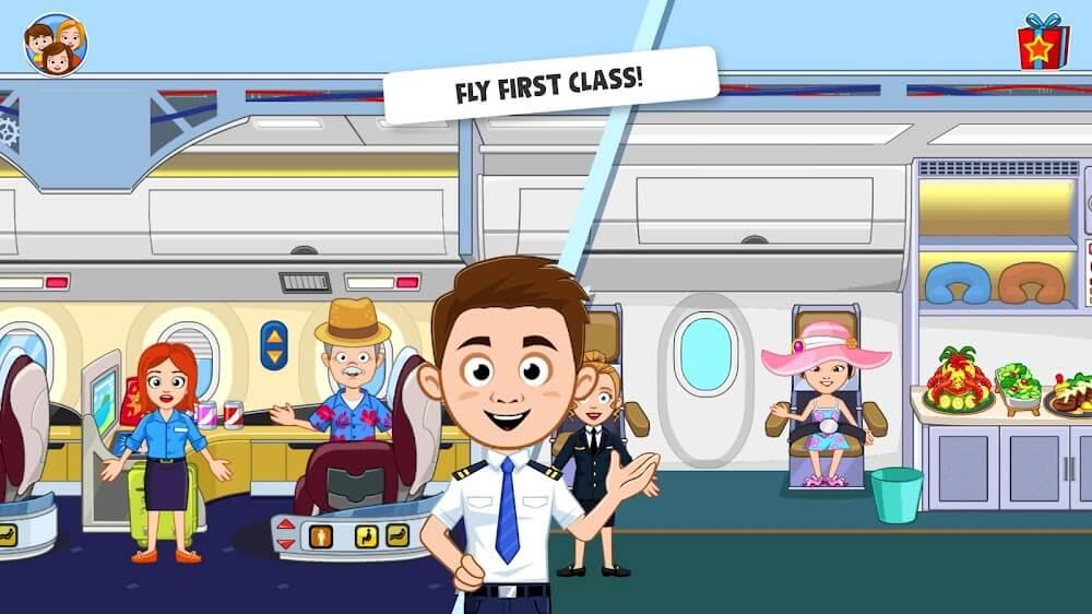 My Town Airport games for kids Screenshot 1