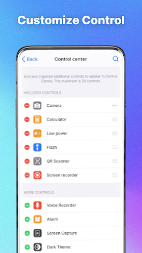 Control Center: IOS 17 Скриншот 1