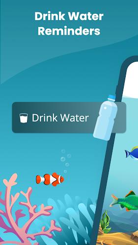 Drink Water Reminder Aquarium Captura de tela 0