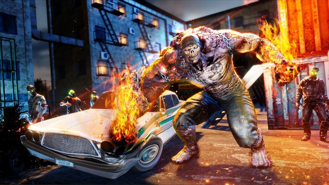 Zombie Fire 3D: Offline Game Mod Ảnh chụp màn hình 1