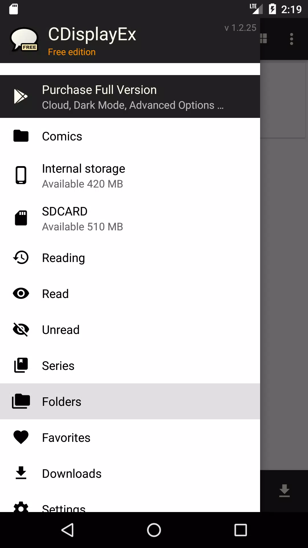 CDisplayEx Comic Reader Lite 螢幕截圖 2