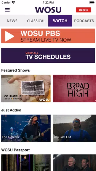 WOSU Public Media App Скриншот 2