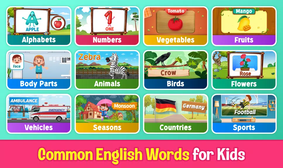 Kids English Learning Games Tangkapan skrin 0