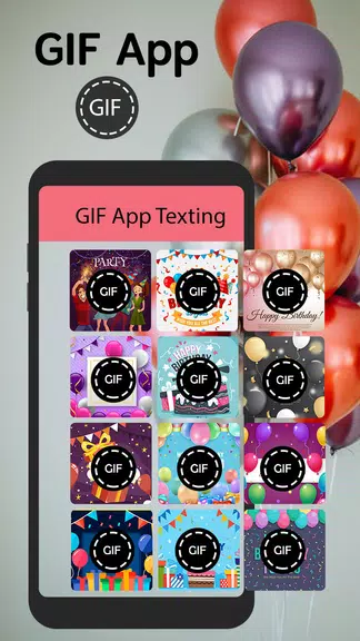 GIF App For Android Texting स्क्रीनशॉट 1