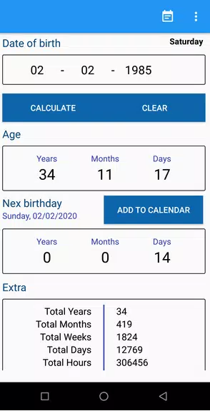 Age Calculator 스크린샷 0