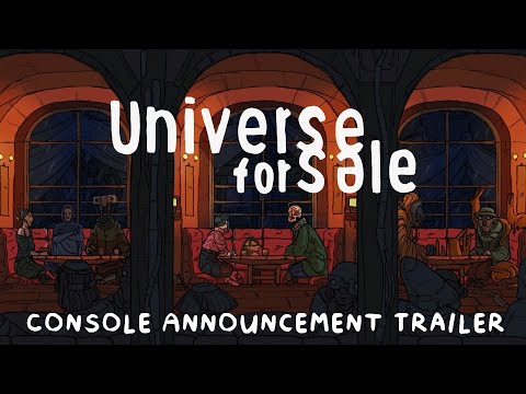 Hand-drawn visuals from Universe For Sale mobile game