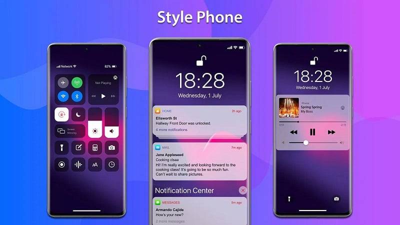 AiOS 18 Launcher - MiniPhone स्क्रीनशॉट 2