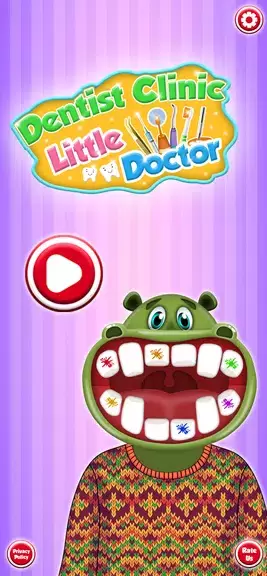 Hippo’s Doctor : Dentist Games Ekran Görüntüsü 2