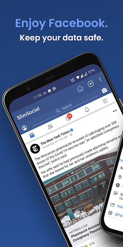 SlimSocial for Facebook Ảnh chụp màn hình 1