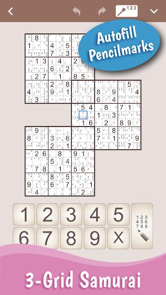 MultiSudoku: Samurai Sudoku Mod Скриншот 2