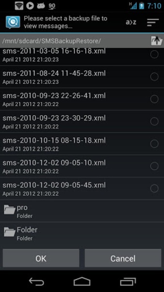 SMS Backup & Restore スクリーンショット 2