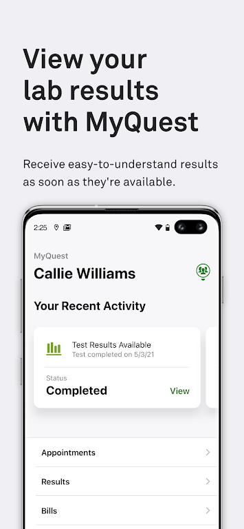 MyQuest for Patients 스크린샷 1