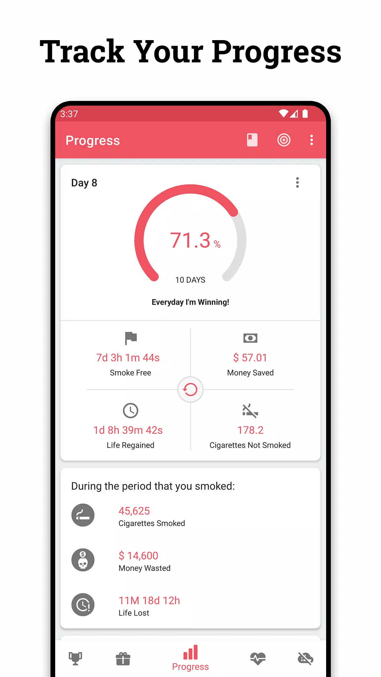 Quit Tracker Ảnh chụp màn hình 1