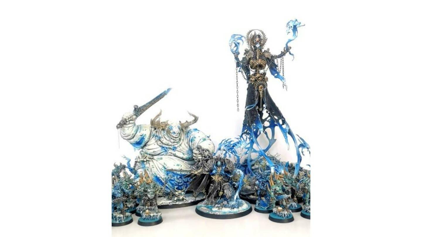 Custom KelThuzad miniature converted from Warhammer model