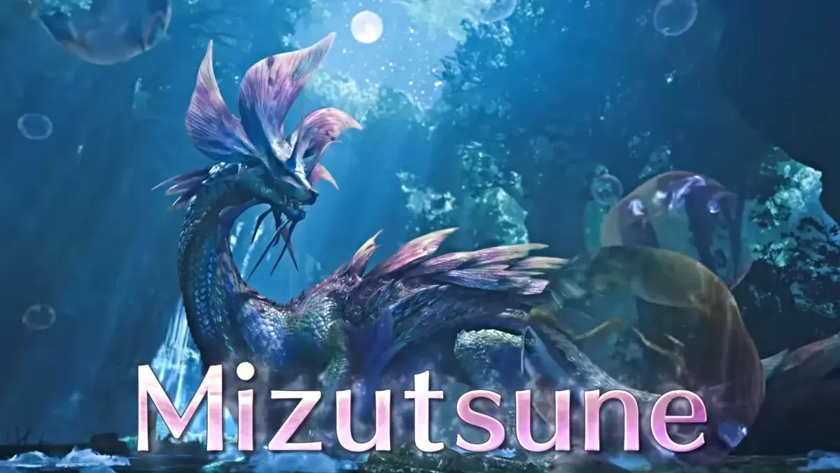 Mizutsuneは、Monster Hunter Wildsの発射予告編で公開されました