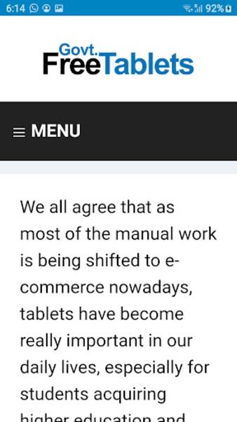 Free Government Tablets Screenshot 3