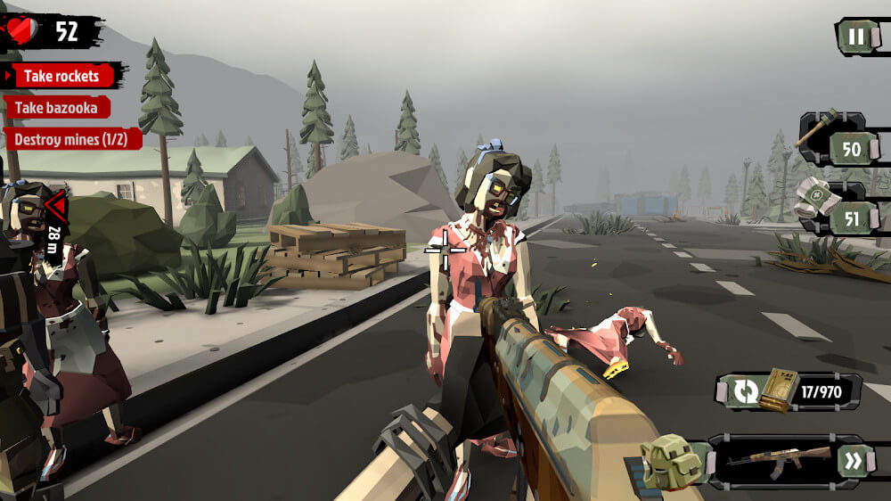 The Walking Zombie 2 Mod ဖန်သားပြင်ဓာတ်ပုံ 2