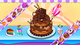 Sweet Cake Maker Cake Game Ảnh chụp màn hình 1