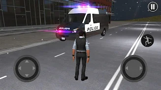 American Police Van Driving Capture d'écran 1