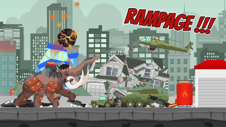 Hybrid Mammoth: City Rampage 螢幕截圖 3