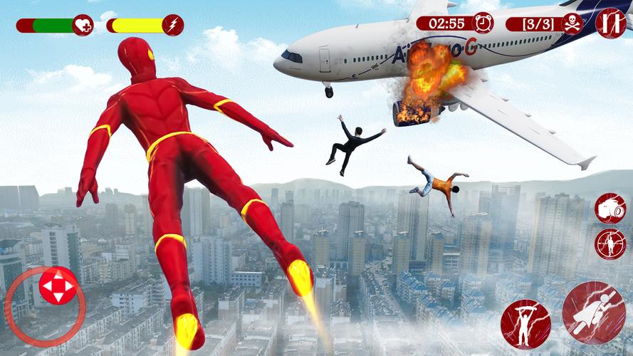 Super Speed: Flying Hero Games Capture d'écran 2