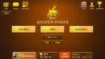 Golden Poker स्क्रीनशॉट 1