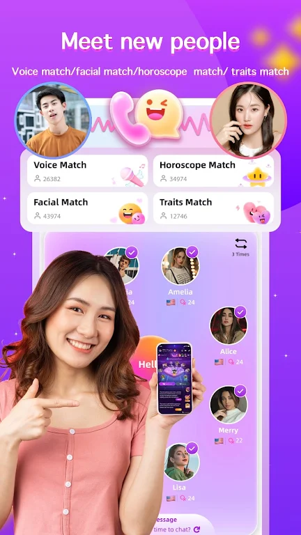 CP Talk-Chat,Dating,Match,Meet Ảnh chụp màn hình 2