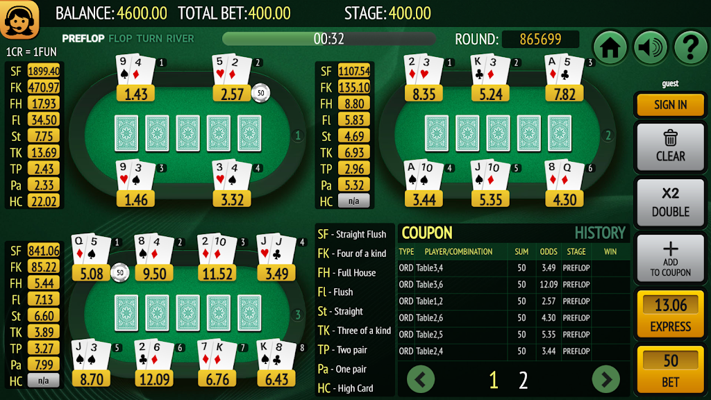 Bet on Poker Schermafbeelding 0