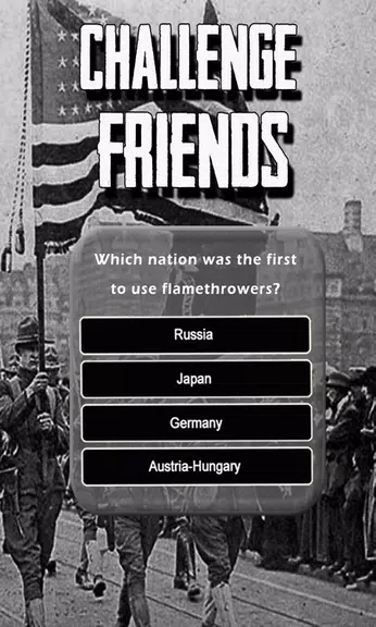 WW1 History Knowledge Quiz Screenshot 1