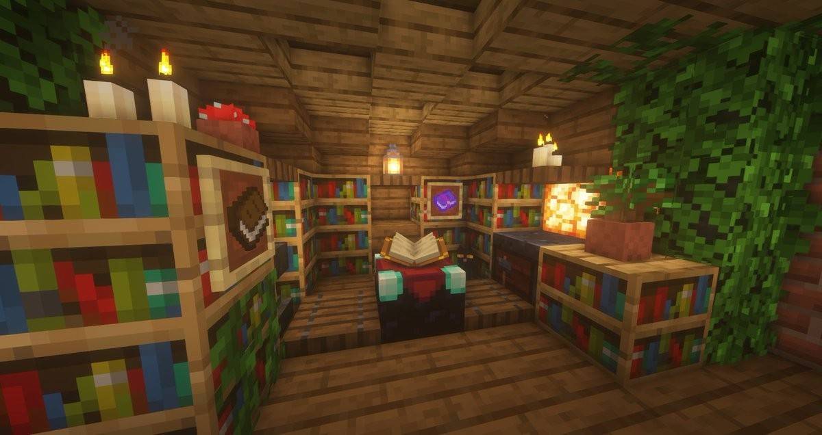 Bücherregale in Minecraft