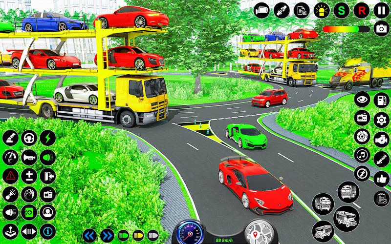 US Police Game Transport Truck ဖန်သားပြင်ဓာတ်ပုံ 2